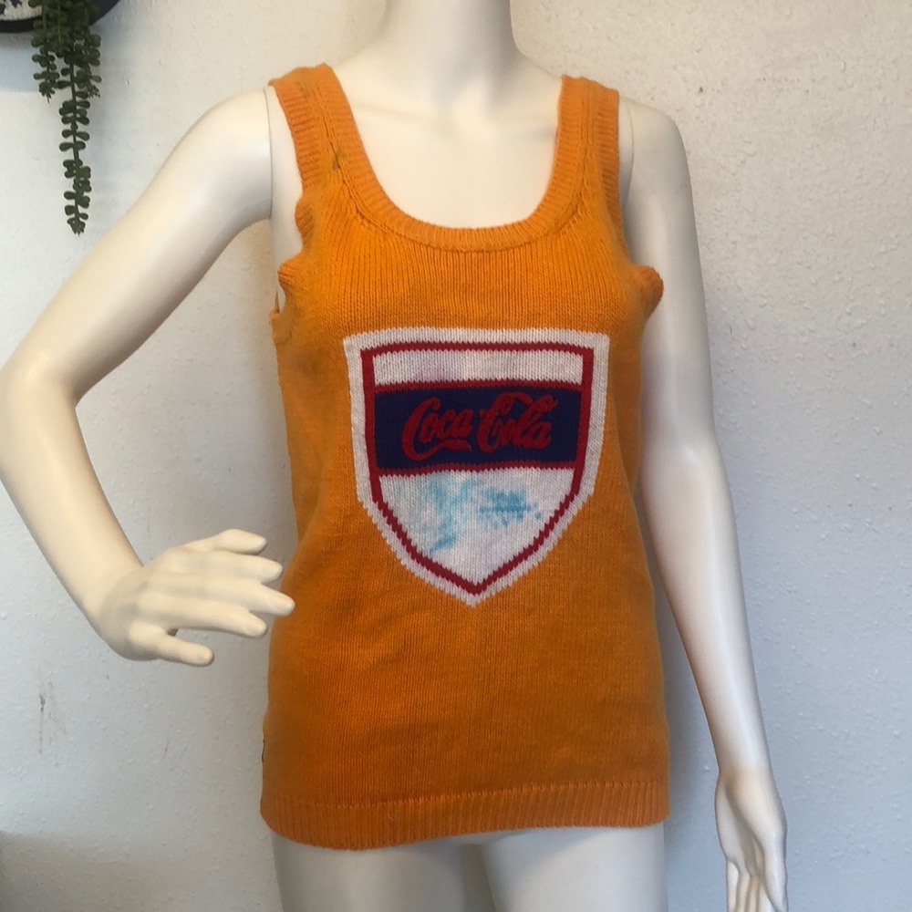 VINTAGE Coca-Cola knit vest